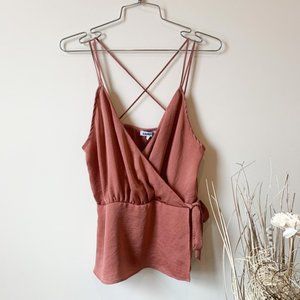 Express Mauve Puplum Tank Top